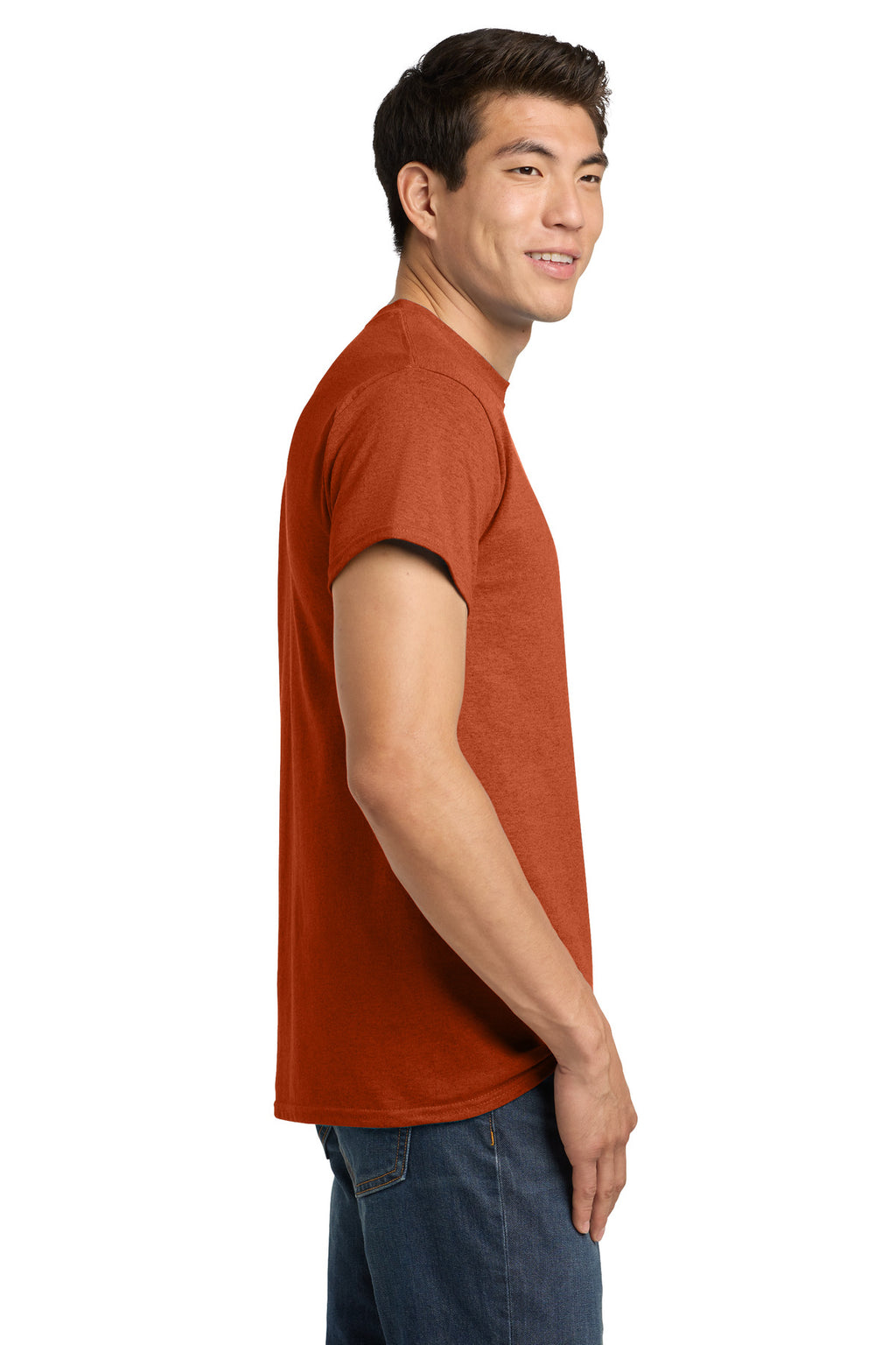 Gildan - Heavy Cotton 100% Cotton T-Shirt. 5000 - Antique Orange - side