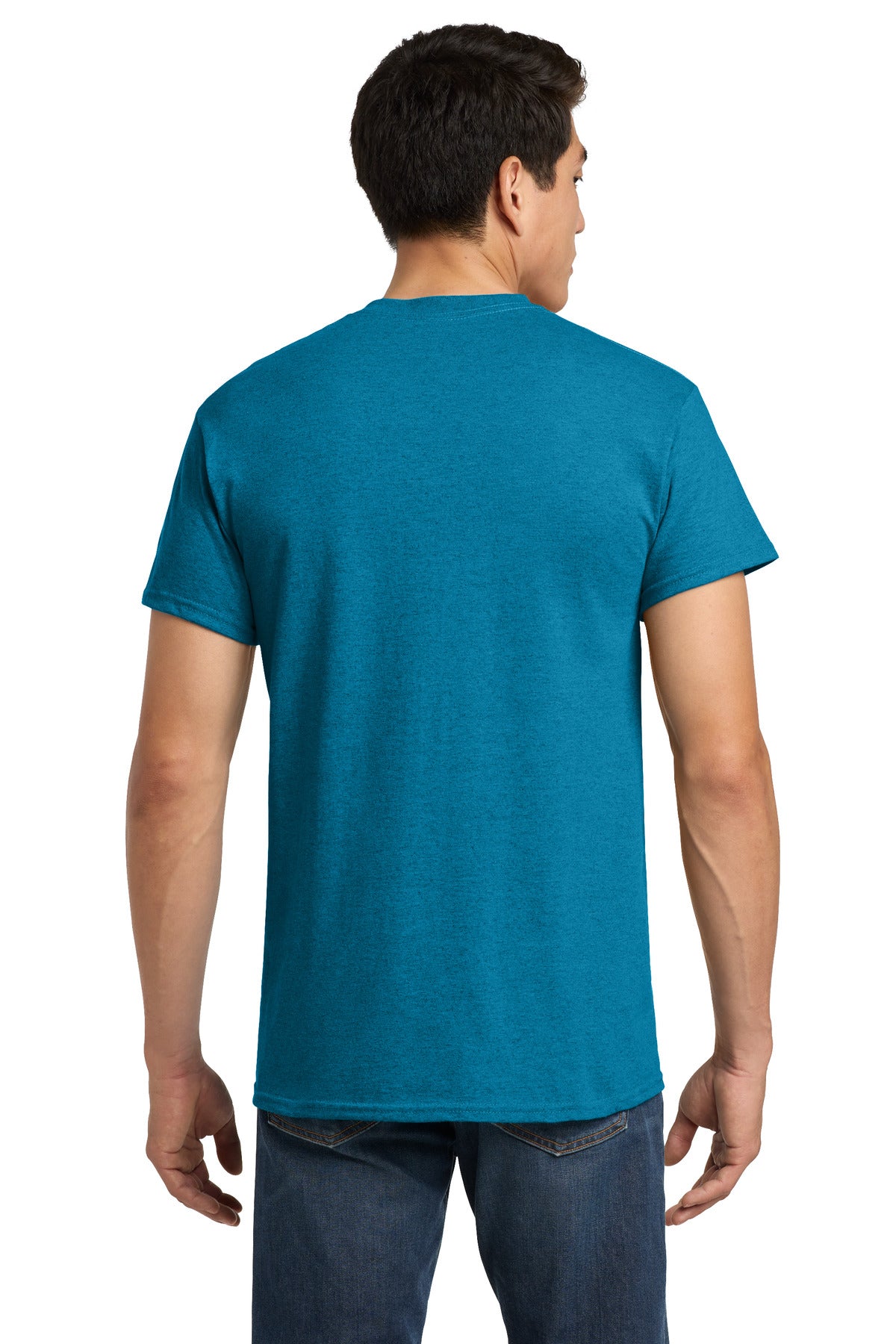 Gildan - Heavy Cotton 100% Cotton T-Shirt. 5000 - Antique Sapphire - back