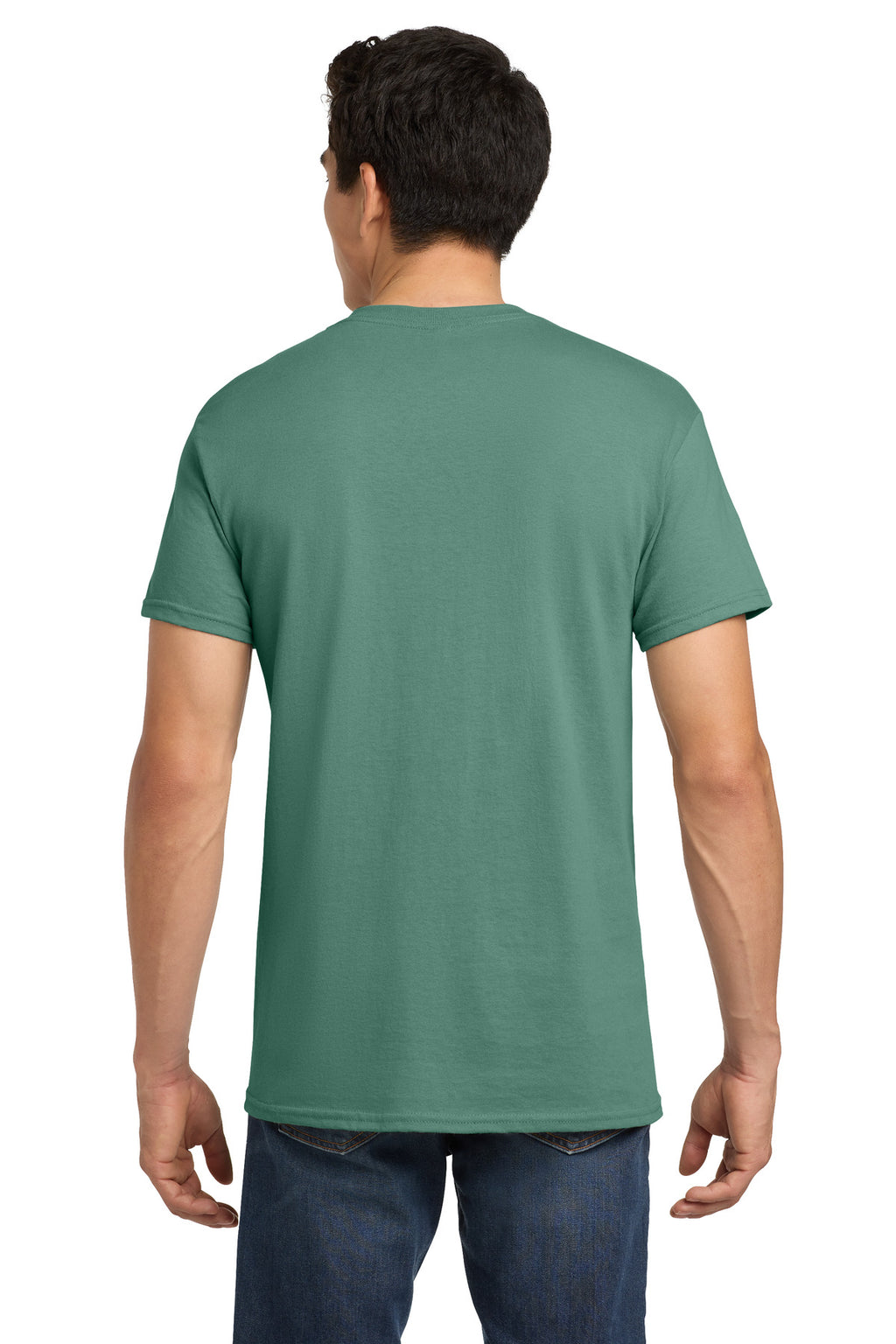 Gildan - Heavy Cotton 100% Cotton T-Shirt. 5000 - Aquatic - back