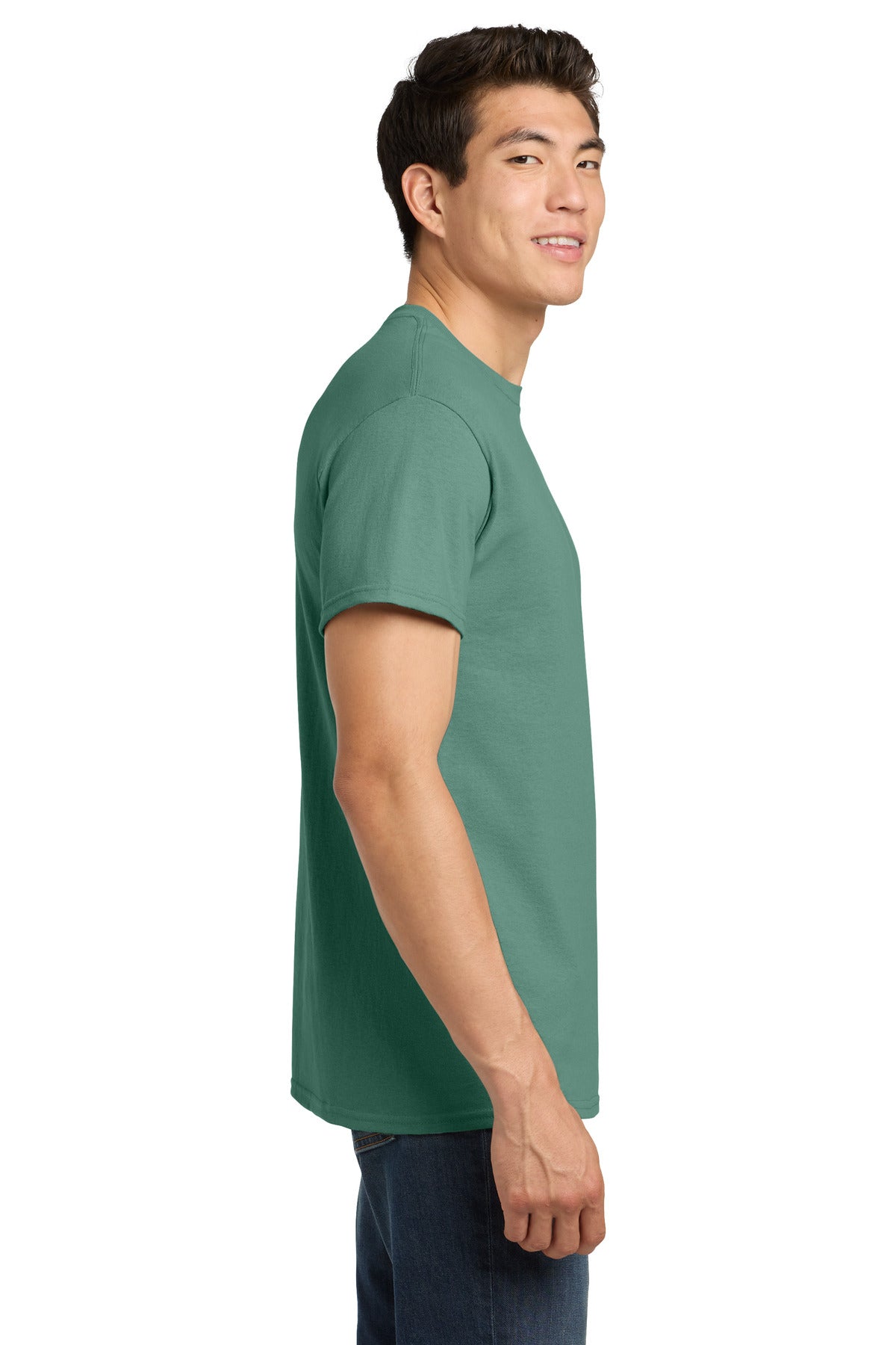 Gildan - Heavy Cotton 100% Cotton T-Shirt. 5000 - Aquatic - side