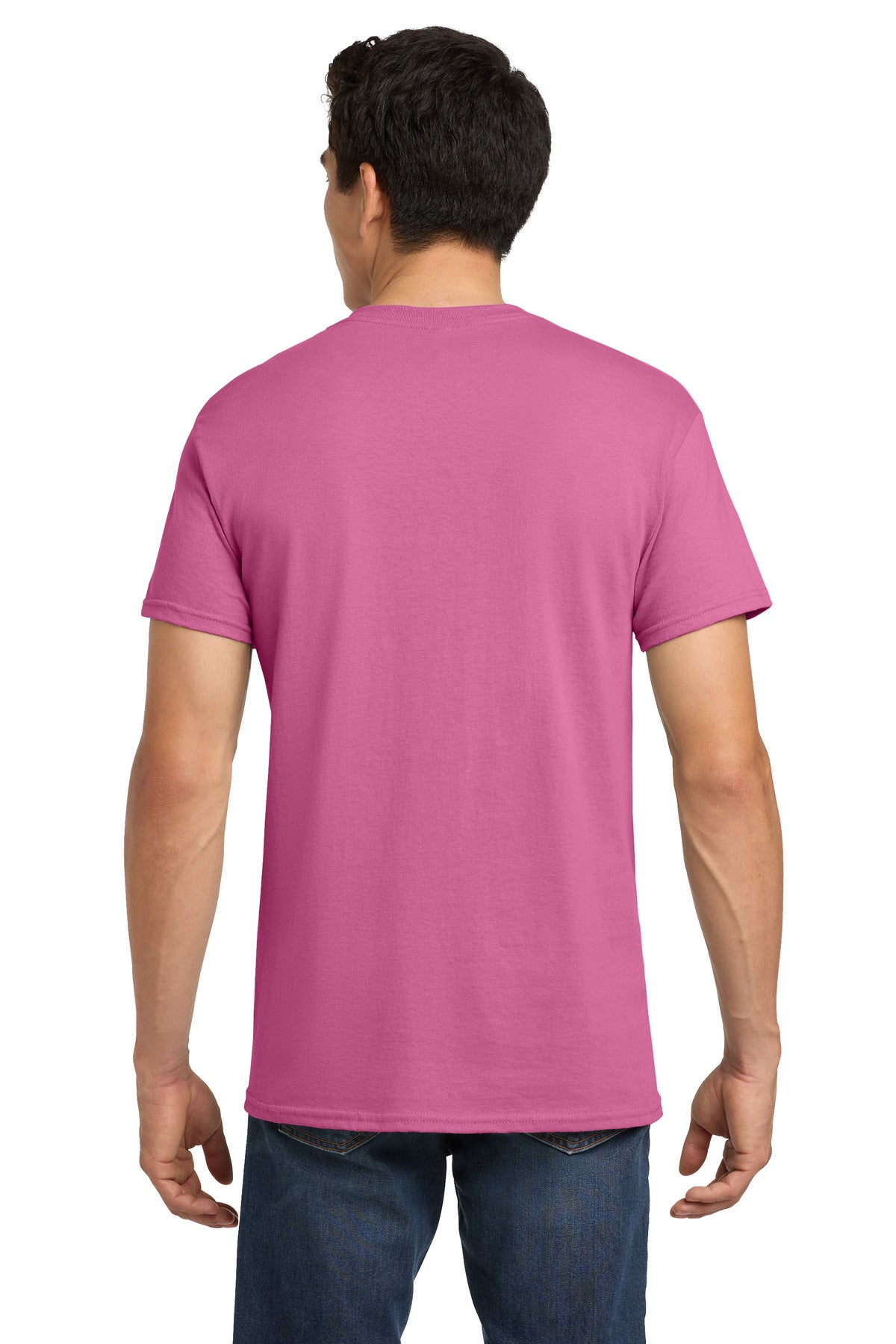 Gildan - Heavy Cotton 100% Cotton T-Shirt. 5000 - Azalea - back
