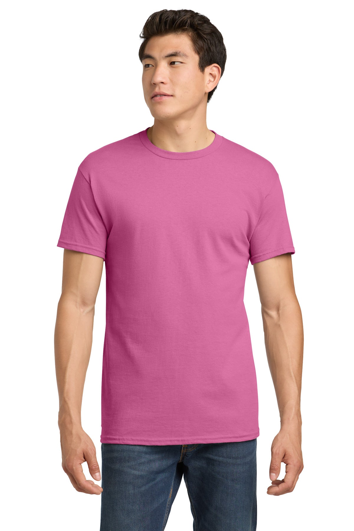 Gildan - Heavy Cotton 100% Cotton T-Shirt. 5000 - Azalea - front