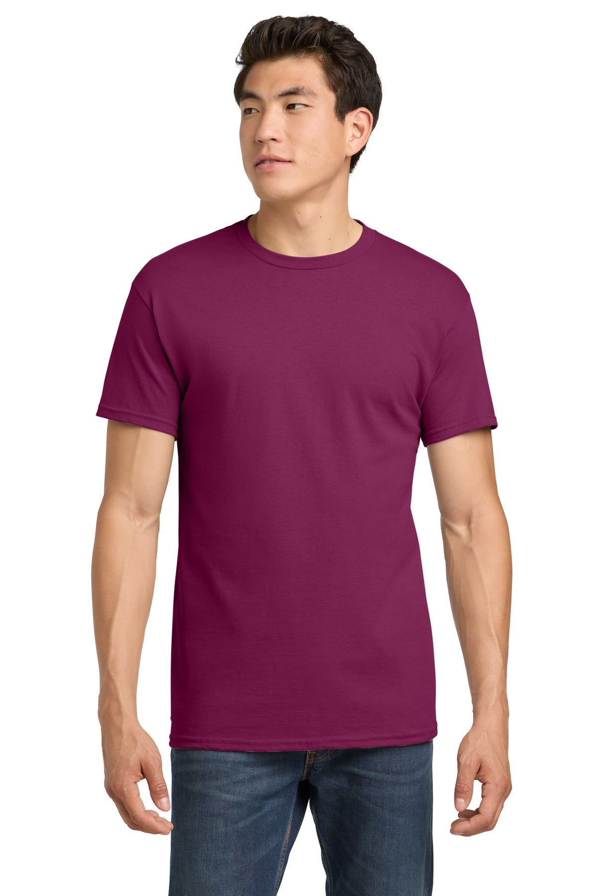 Gildan - Heavy Cotton 100% Cotton T-Shirt. 5000 - Berry - front