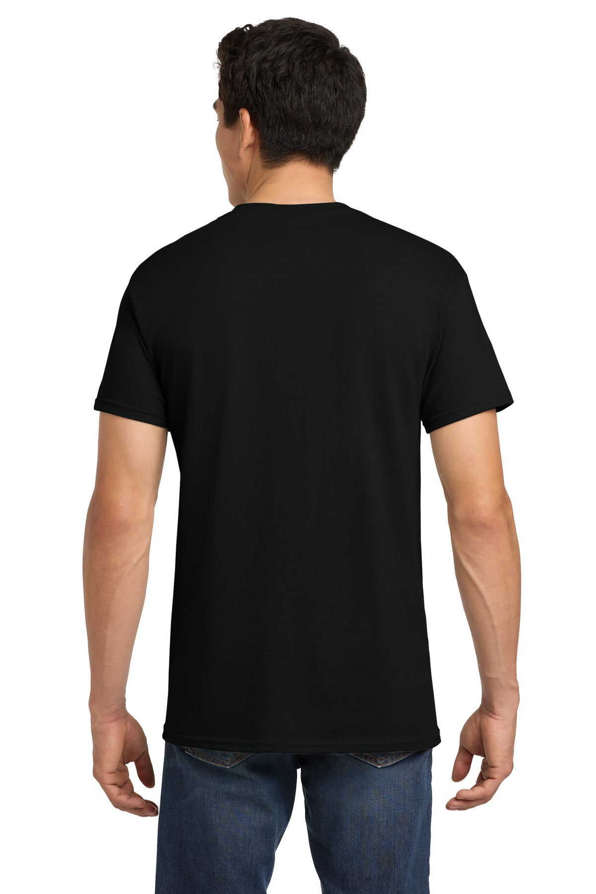 Gildan - Heavy Cotton 100% Cotton T-Shirt. 5000 - Black - back