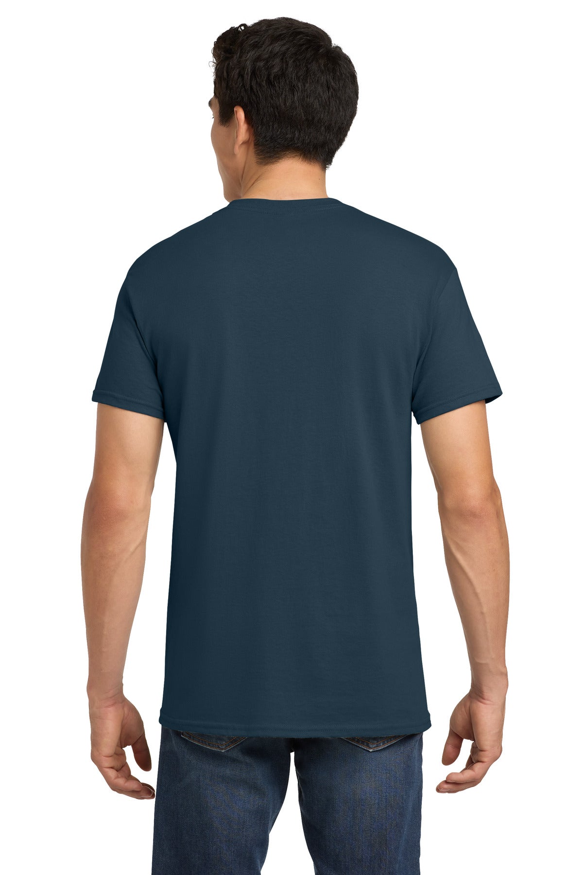 Gildan - Heavy Cotton 100% Cotton T-Shirt. 5000 - Blue Dusk - back