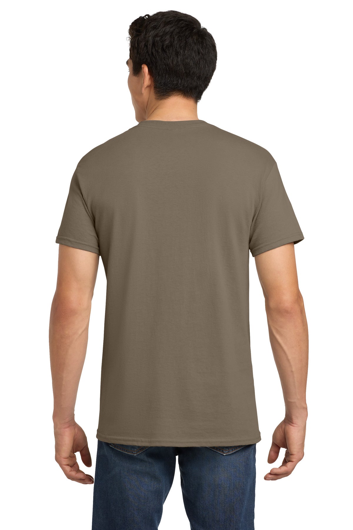 Gildan - Heavy Cotton 100% Cotton T-Shirt. 5000 - Brown Savana - back