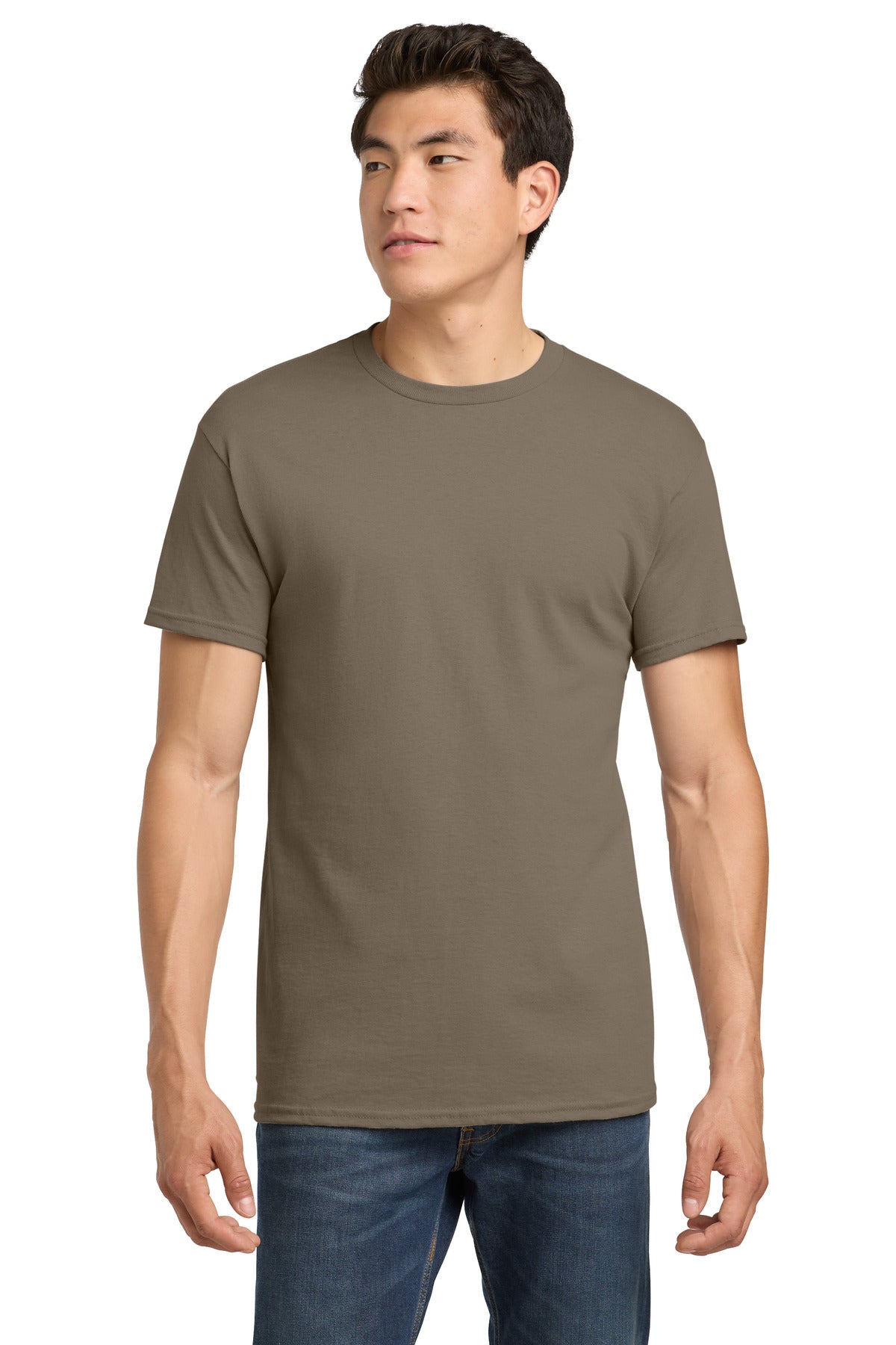 Gildan - Heavy Cotton 100% Cotton T-Shirt. 5000 - Brown Savana - front