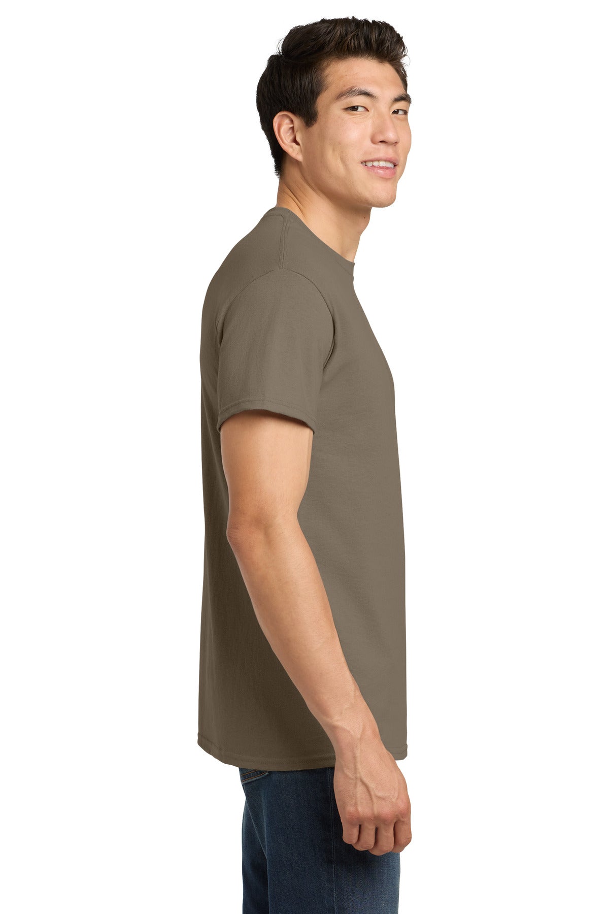 Gildan - Heavy Cotton 100% Cotton T-Shirt. 5000 - Brown Savana - side