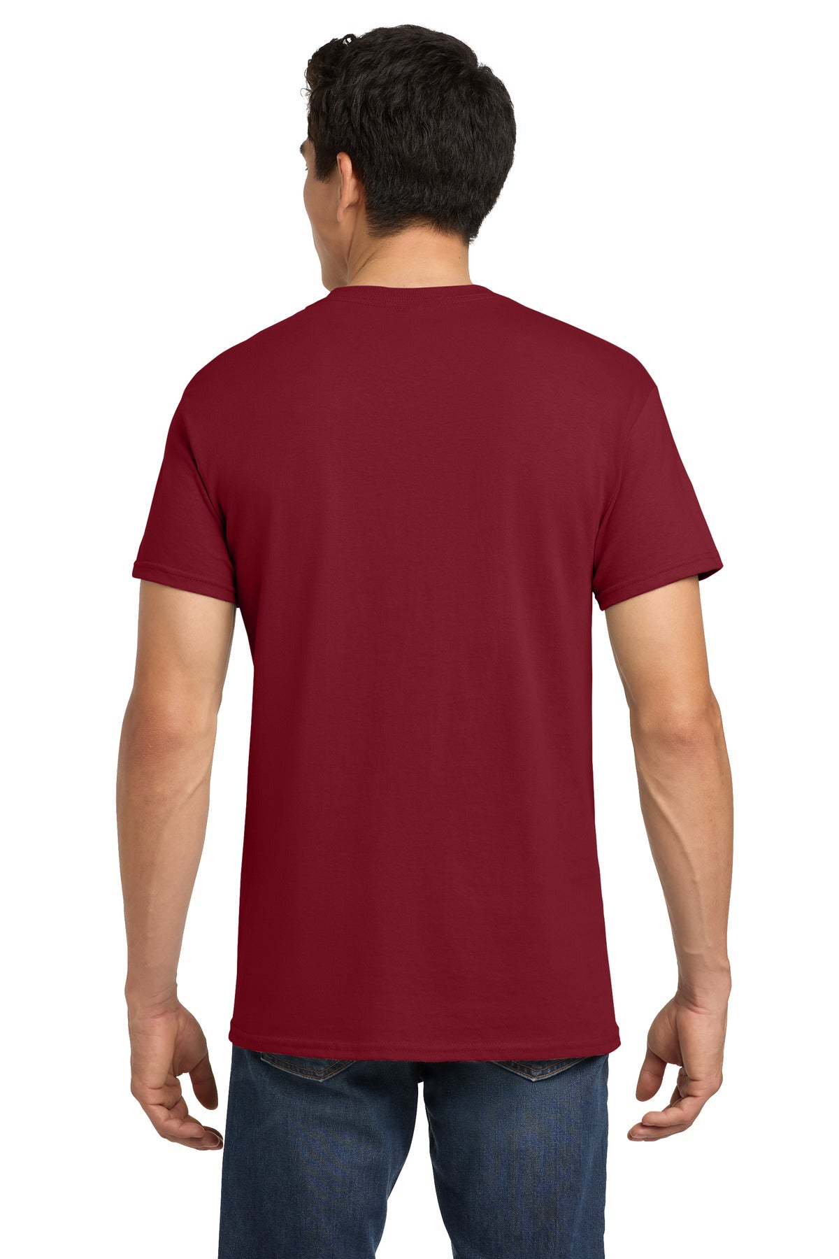 Gildan - Heavy Cotton 100% Cotton T-Shirt. 5000 - Cardinal Red - back