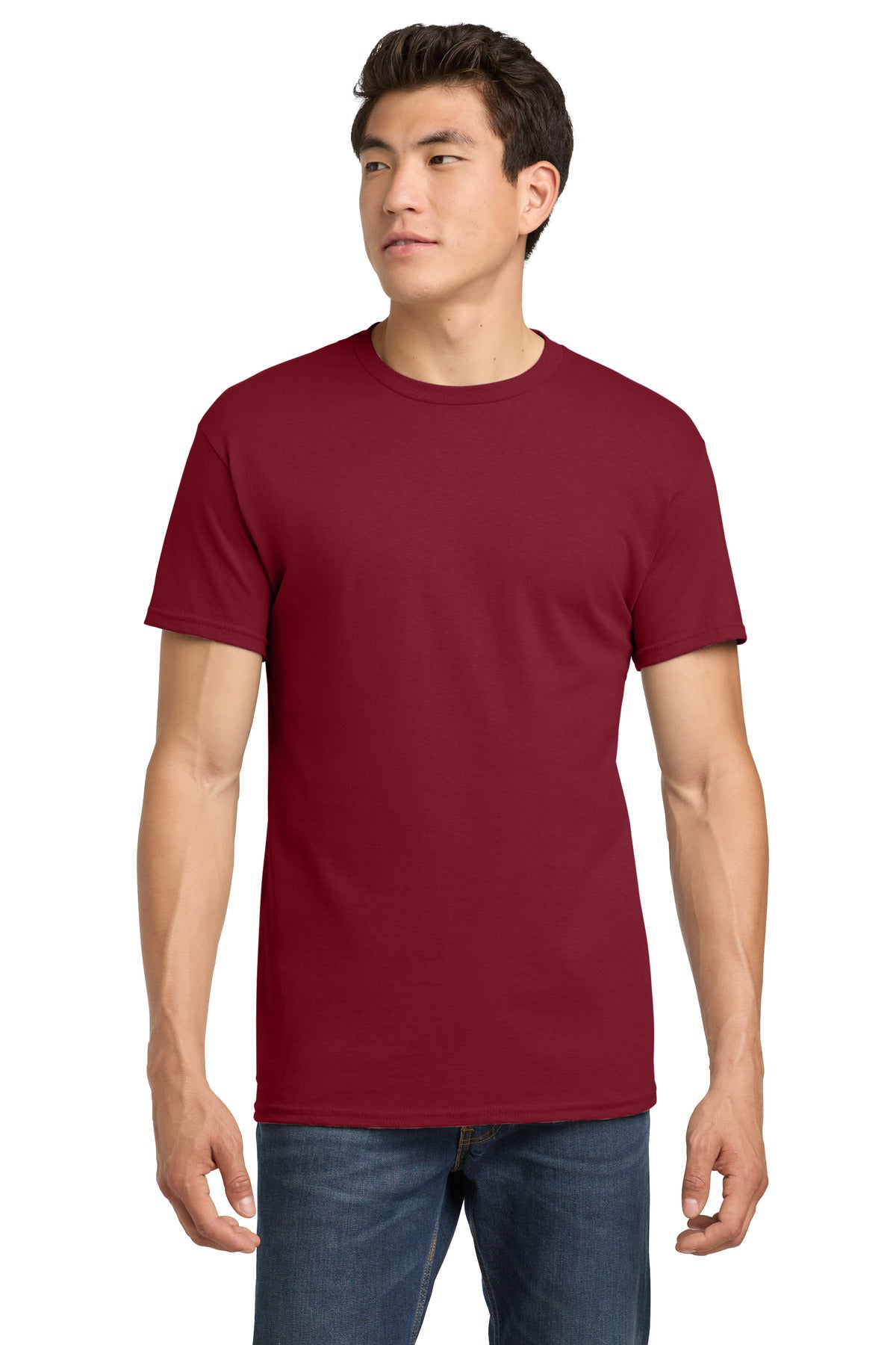 Gildan - Heavy Cotton 100% Cotton T-Shirt. 5000 - Cardinal Red - front