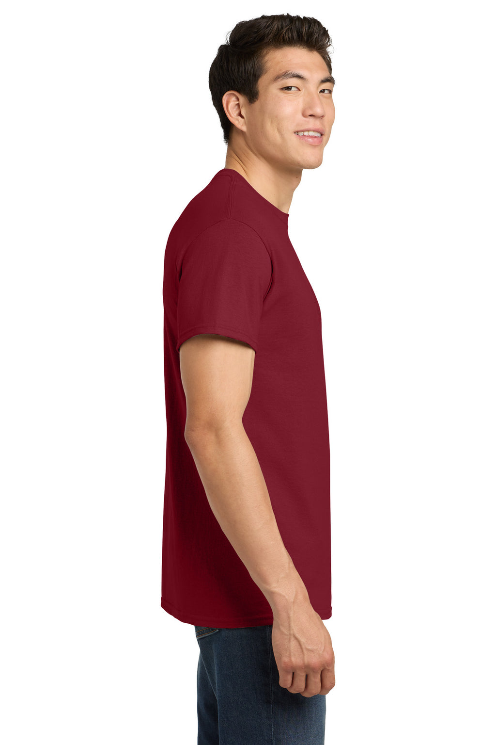 Gildan - Heavy Cotton 100% Cotton T-Shirt. 5000 - Cardinal Red - side