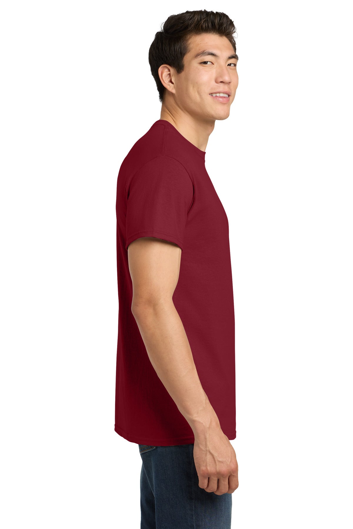Gildan - Heavy Cotton 100% Cotton T-Shirt. 5000 - Cardinal Red - side