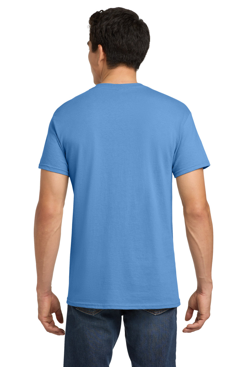Gildan - Heavy Cotton 100% Cotton T-Shirt. 5000 - Carolina Blue - back