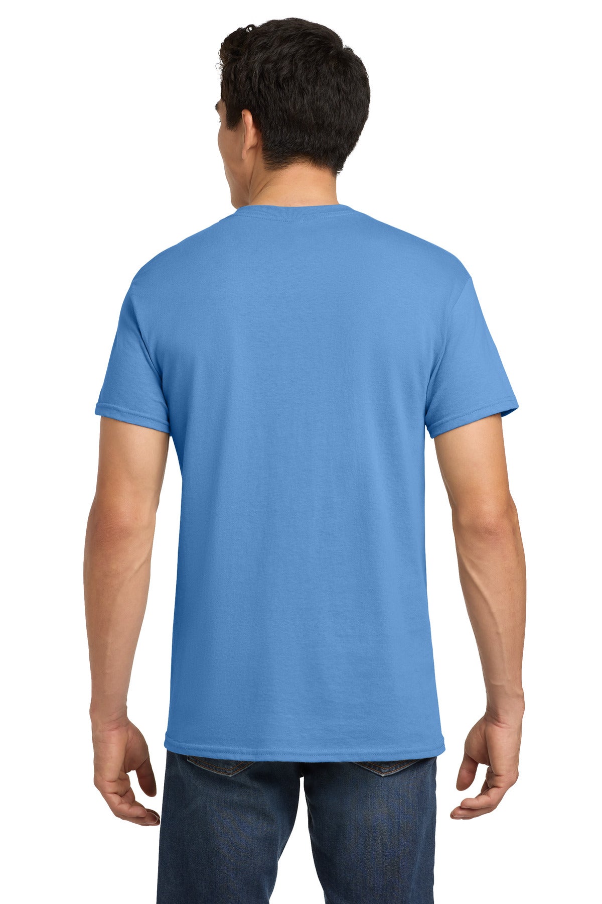 Gildan - Heavy Cotton 100% Cotton T-Shirt. 5000 - Carolina Blue - back