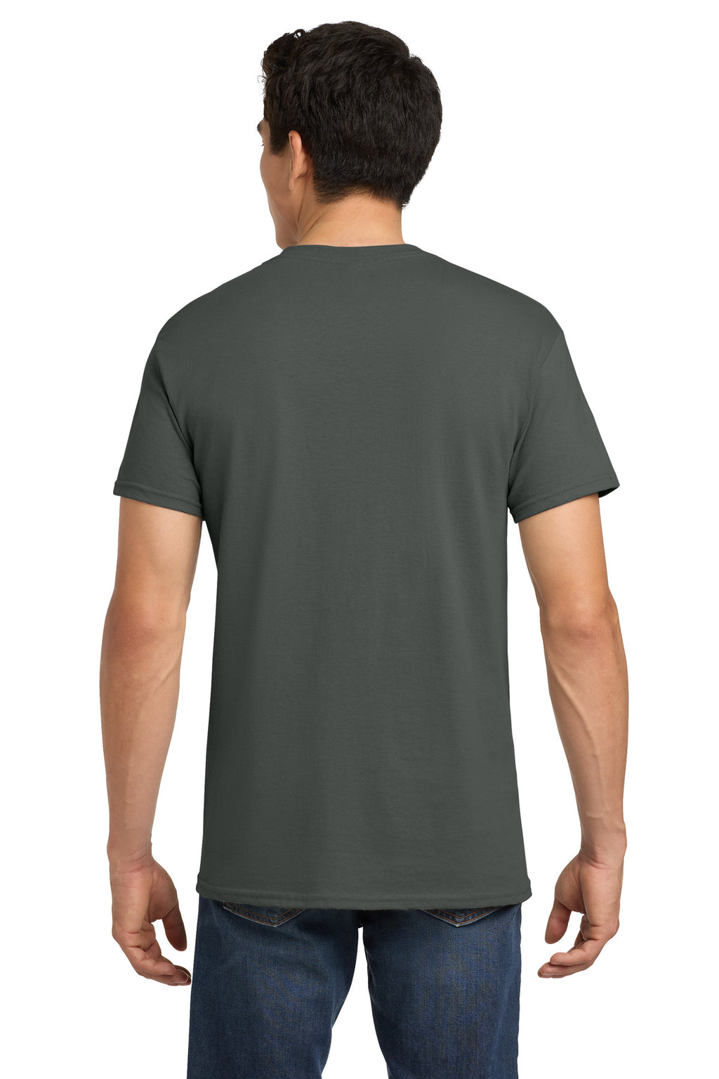Gildan - Heavy Cotton 100% Cotton T-Shirt. 5000 - Charcoal - back