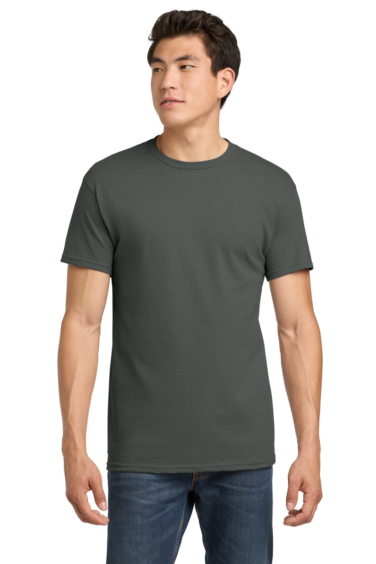 Gildan - Heavy Cotton 100% Cotton T-Shirt. 5000 - Charcoal - front