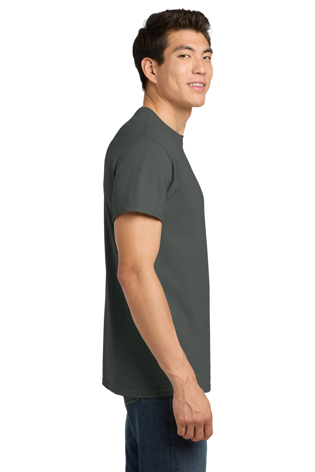 Gildan - Heavy Cotton 100% Cotton T-Shirt. 5000 - Charcoal - side