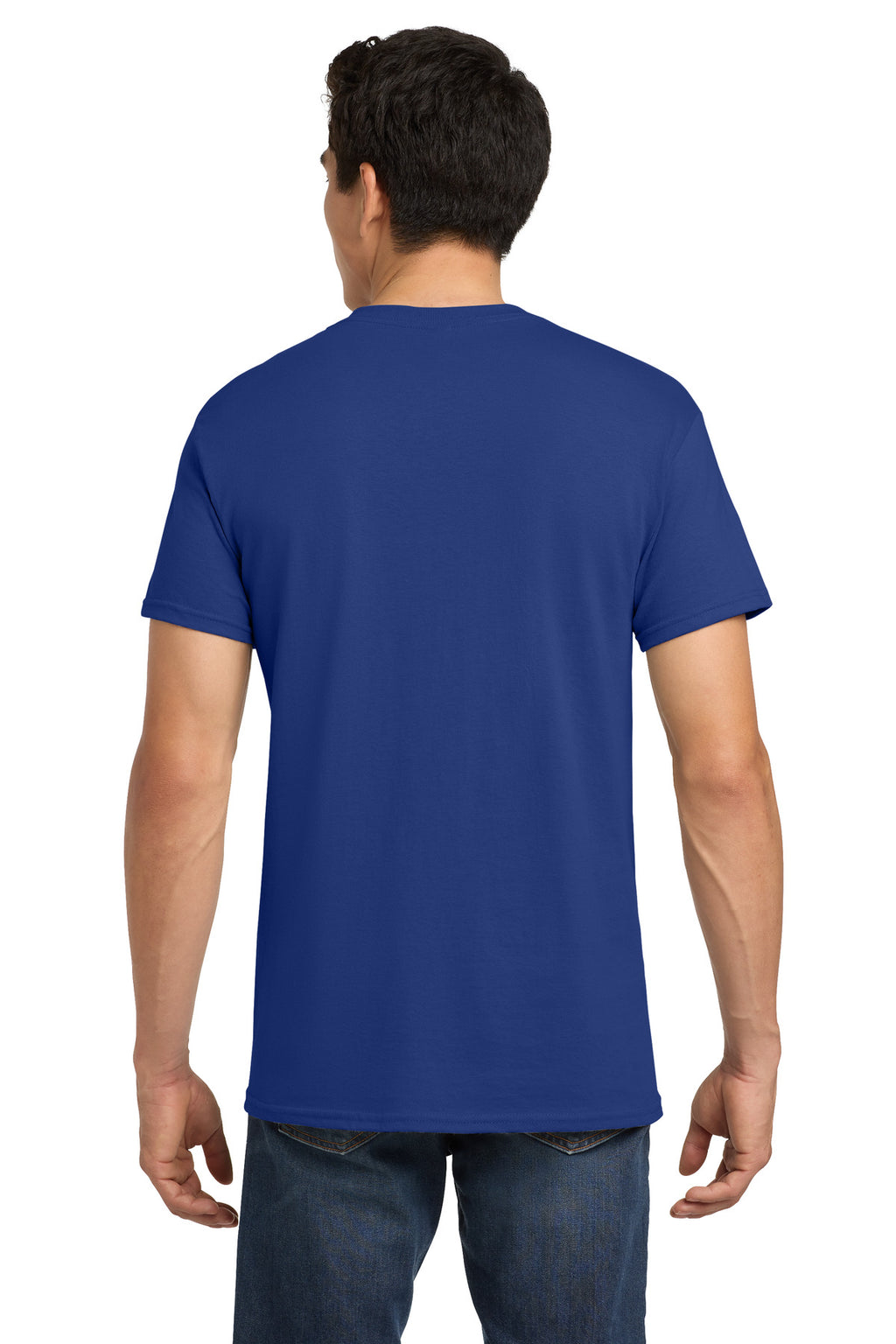 Gildan - Heavy Cotton 100% Cotton T-Shirt. 5000 - Cobalt - back