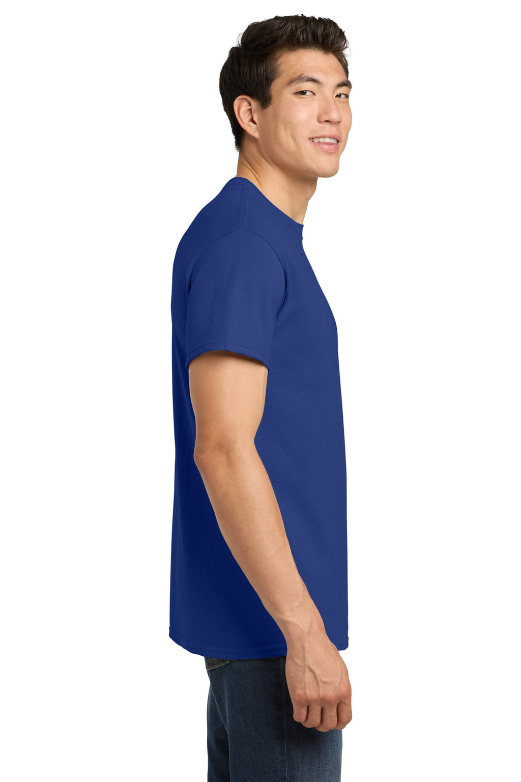 Gildan - Heavy Cotton 100% Cotton T-Shirt. 5000 - Cobalt - side
