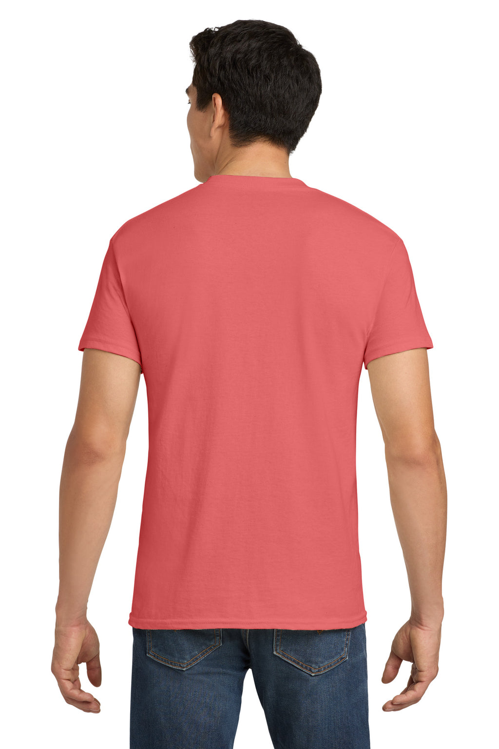 Gildan - Heavy Cotton 100% Cotton T-Shirt. 5000 - Coral Silk - back