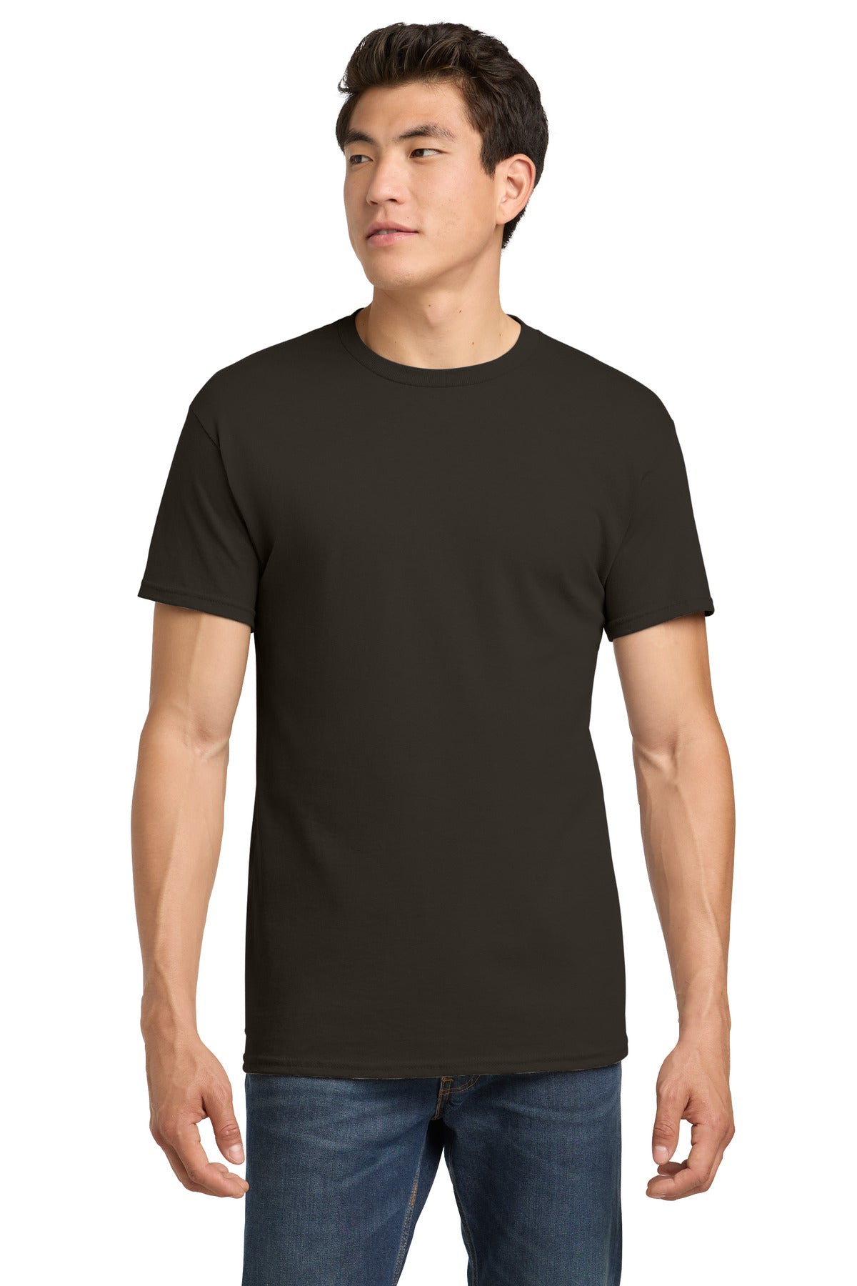 Gildan - Heavy Cotton 100% Cotton T-Shirt. 5000 - Dark Chocolate - front