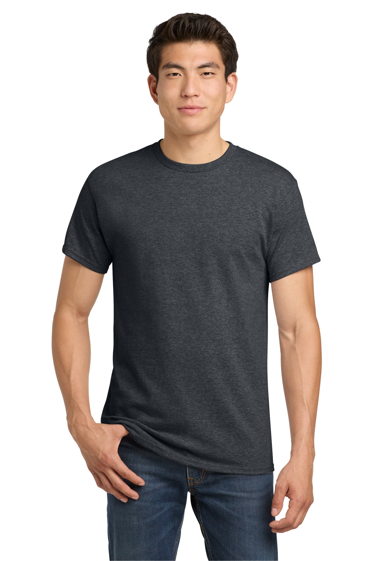 Gildan - Heavy Cotton 100% Cotton T-Shirt. 5000 - Dark Heather - front