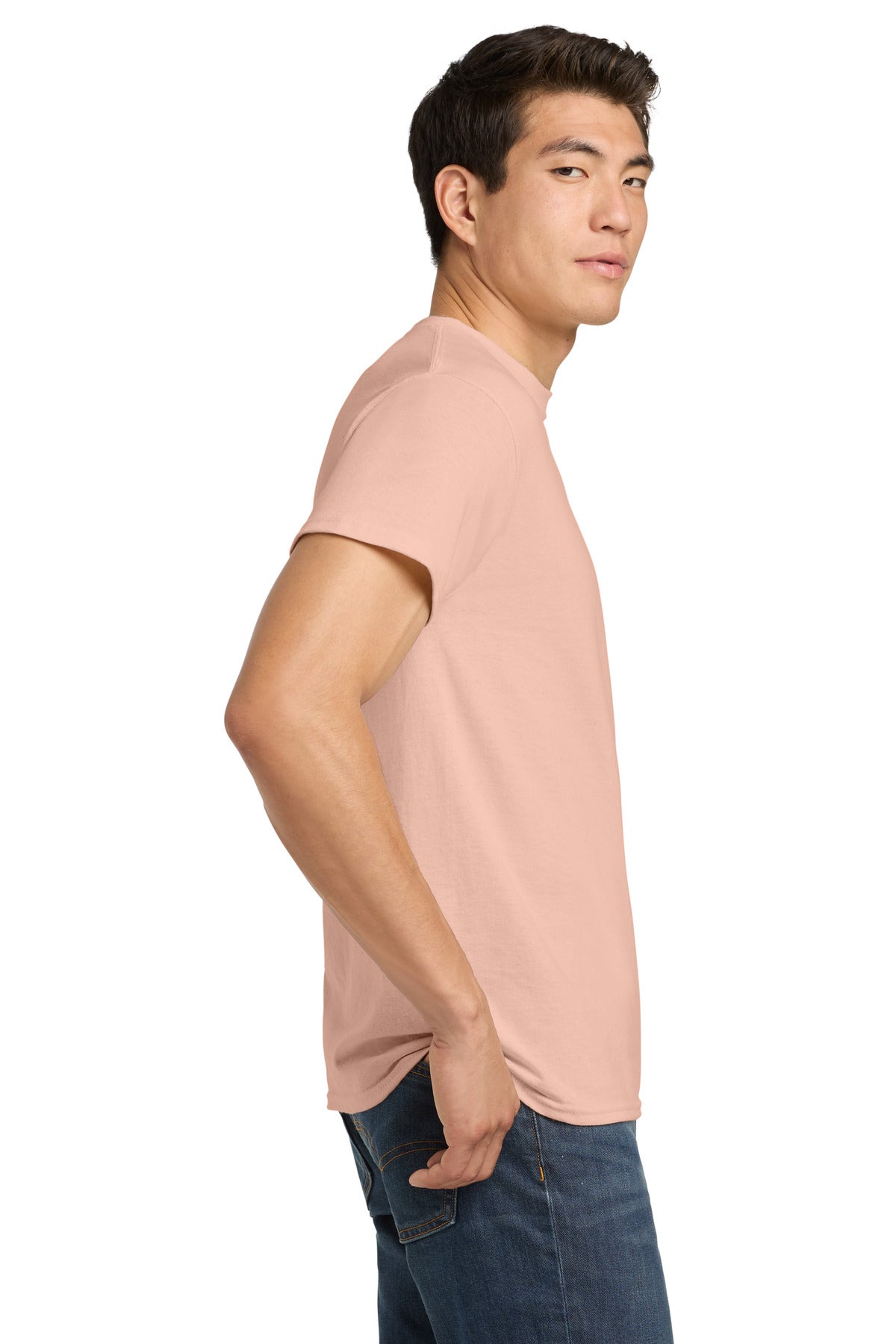 Gildan - Heavy Cotton 100% Cotton T-Shirt. 5000 - Dusty Rose - side