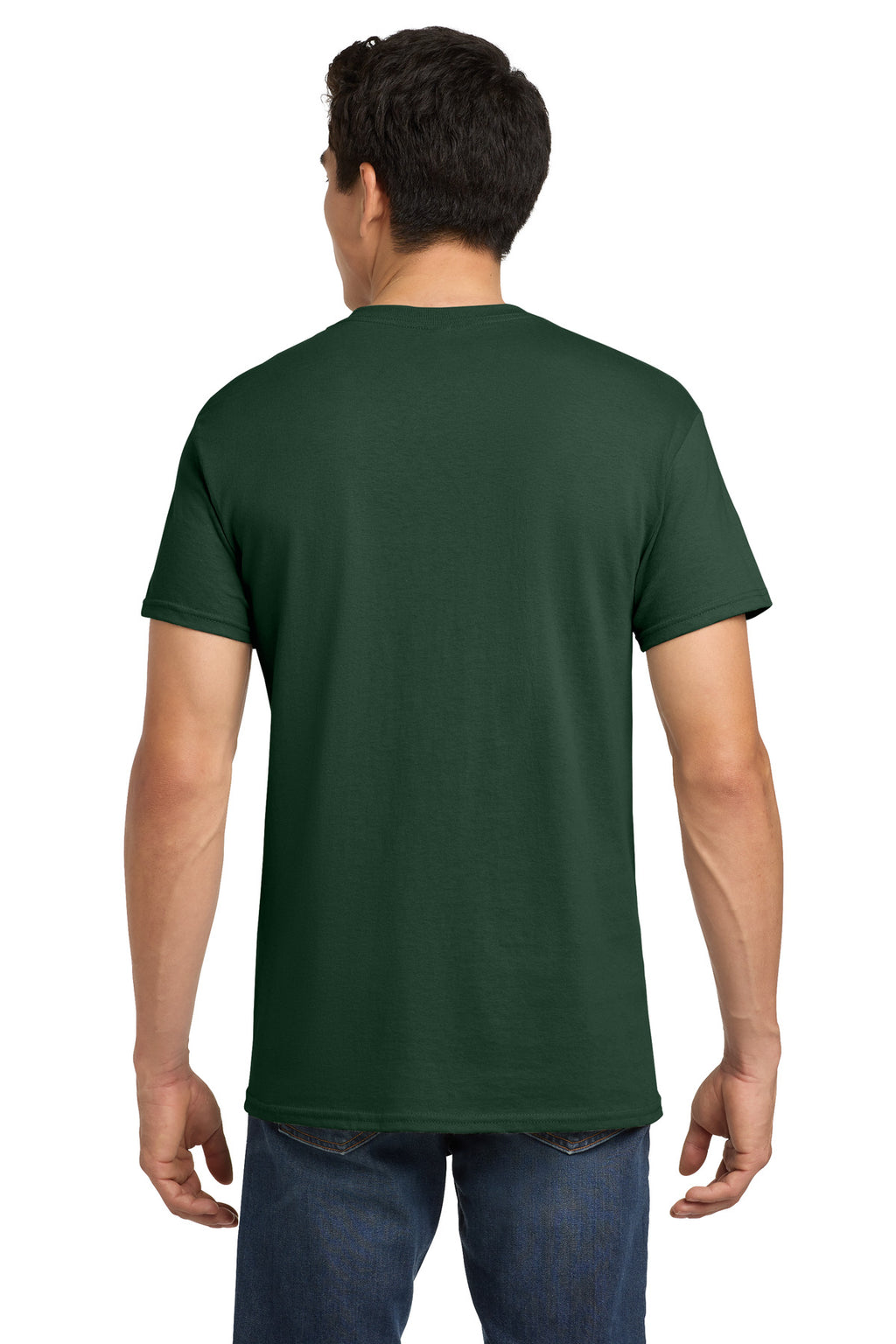 Gildan - Heavy Cotton 100% Cotton T-Shirt. 5000 - Fan Dark Green - back