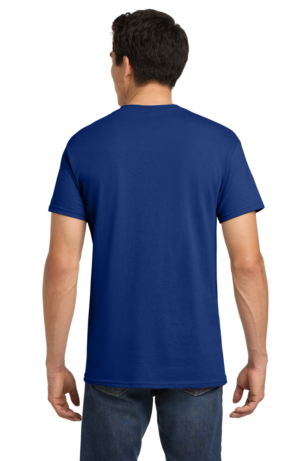 Gildan - Heavy Cotton 100% Cotton T-Shirt. 5000 - Fan Deep Royal - back