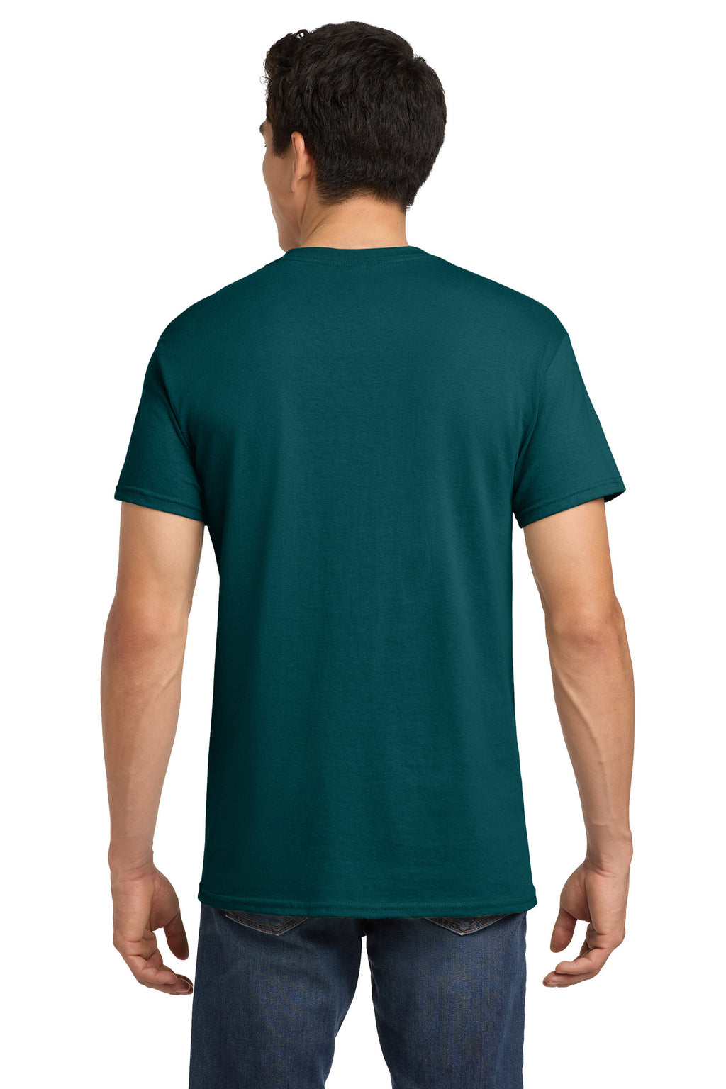 Gildan - Heavy Cotton 100% Cotton T-Shirt. 5000 - Fan Marine Green - back