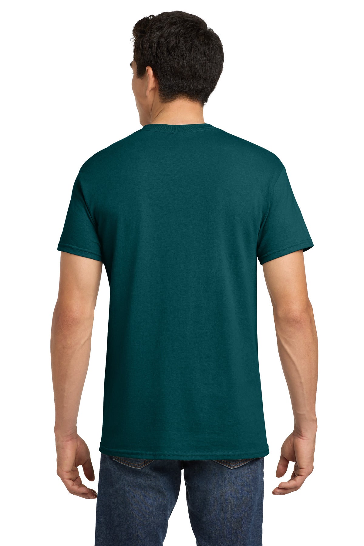 Gildan - Heavy Cotton 100% Cotton T-Shirt. 5000 - Fan Marine Green - back