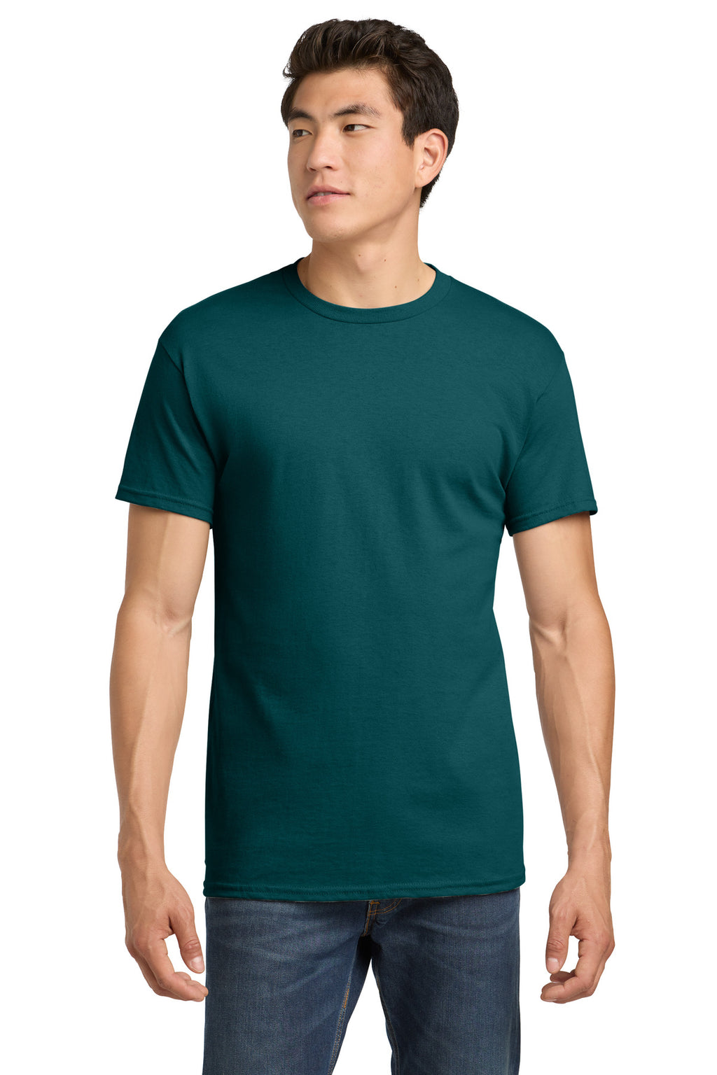 Gildan - Heavy Cotton 100% Cotton T-Shirt. 5000 - Fan Marine Green - front