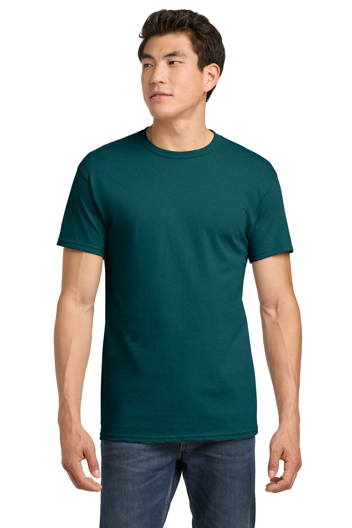 Gildan - Heavy Cotton 100% Cotton T-Shirt. 5000 - Fan Marine Green - front