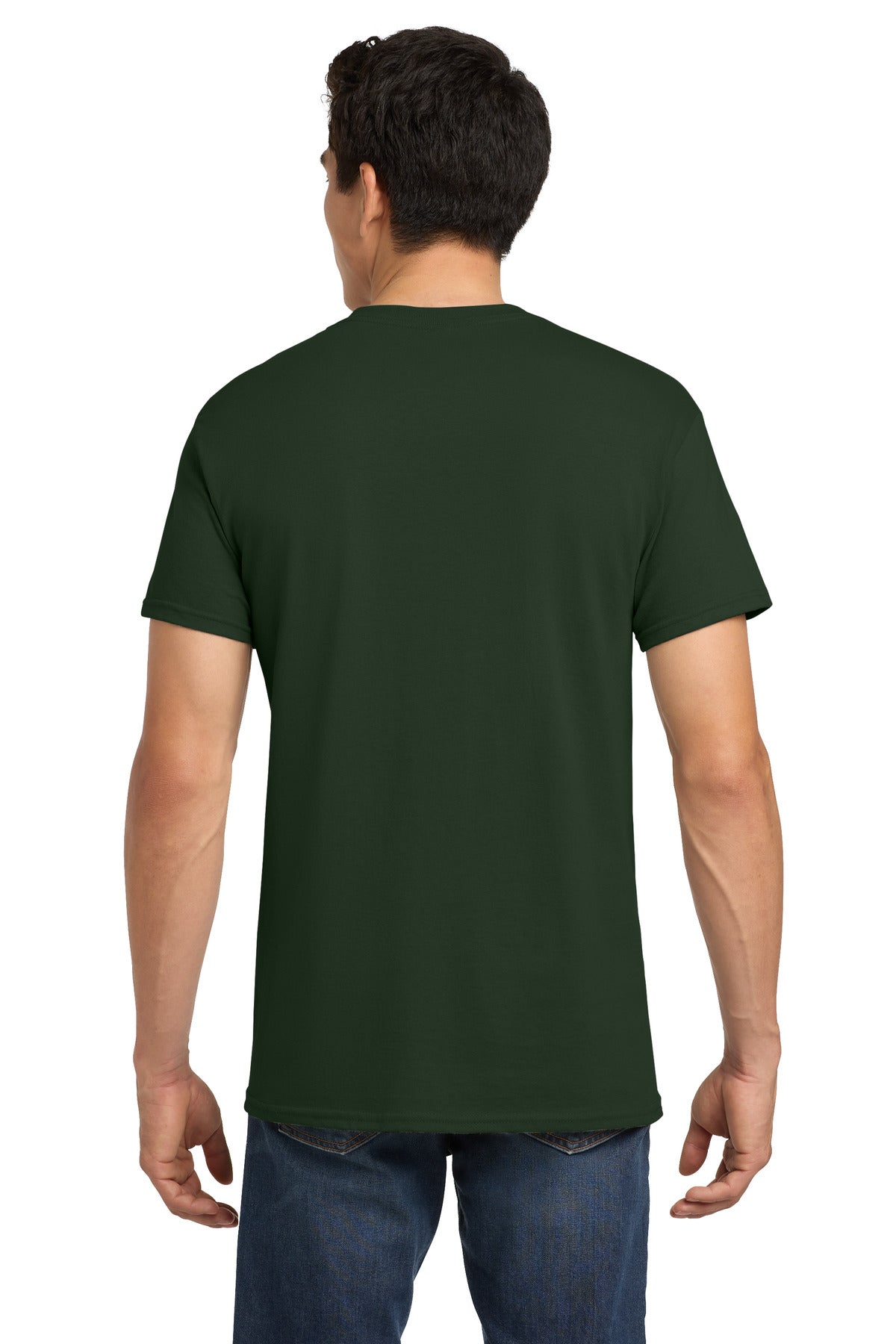 Gildan - Heavy Cotton 100% Cotton T-Shirt. 5000 - Forest - back