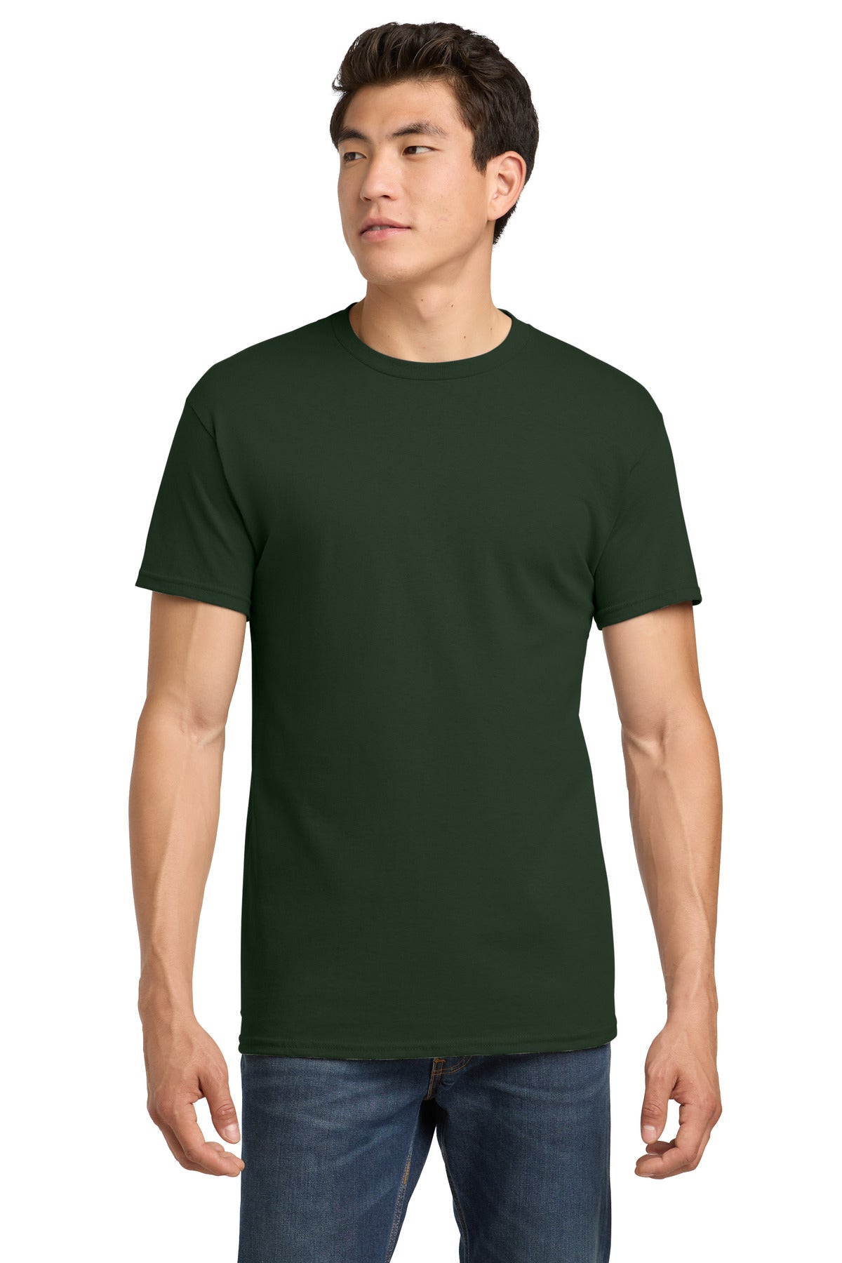 Gildan - Heavy Cotton 100% Cotton T-Shirt. 5000 - Forest - front