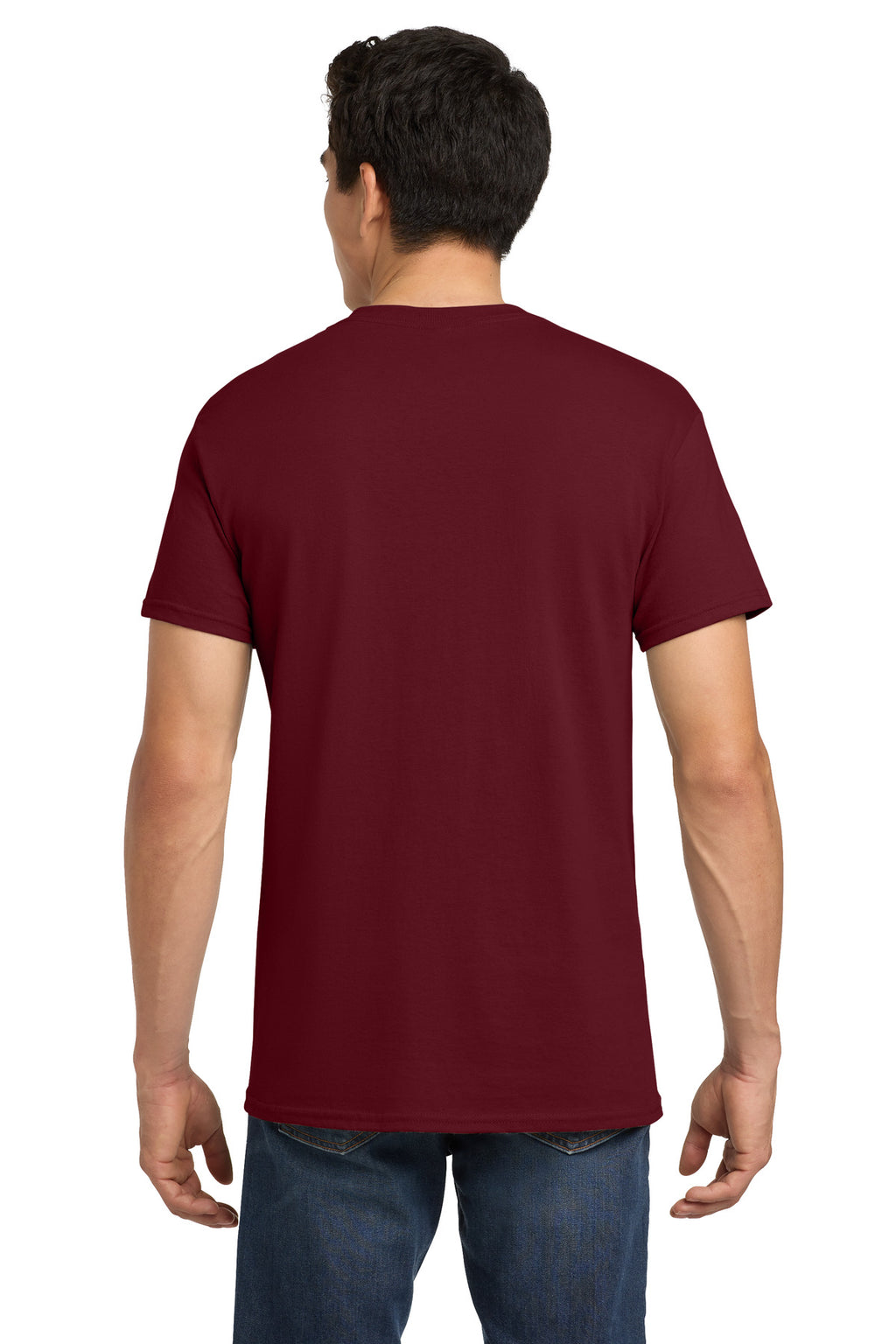 Gildan - Heavy Cotton 100% Cotton T-Shirt. 5000 - Garnet - back
