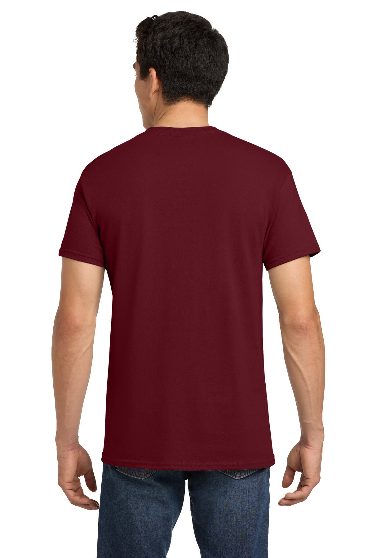 Gildan - Heavy Cotton 100% Cotton T-Shirt. 5000 - Garnet - back