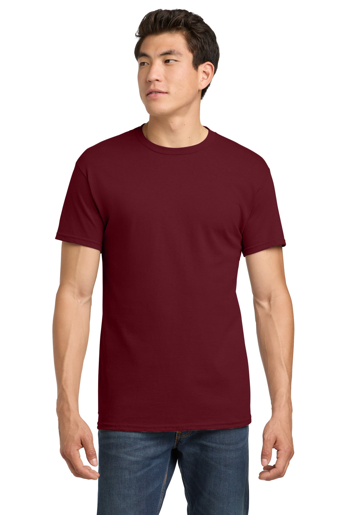 Gildan - Heavy Cotton 100% Cotton T-Shirt. 5000 - Garnet - front