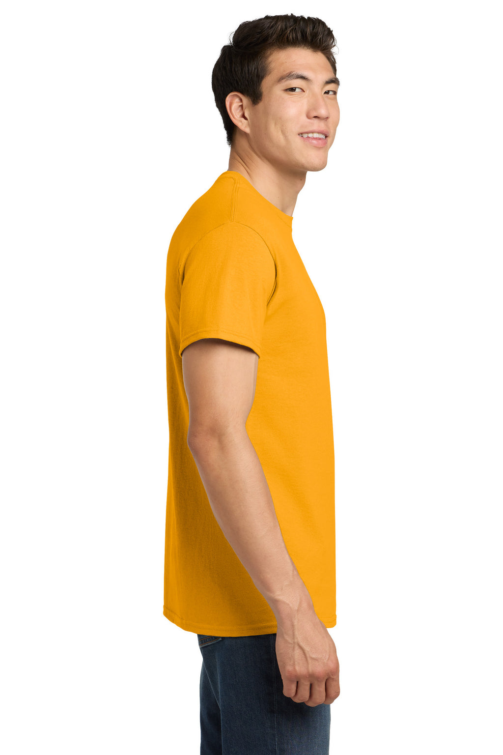 Gildan - Heavy Cotton 100% Cotton T-Shirt. 5000 - Gold - side