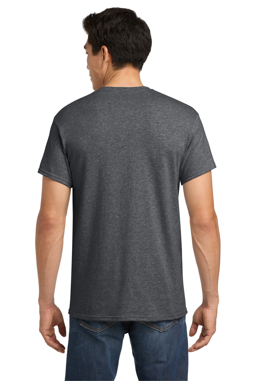 Gildan - Heavy Cotton 100% Cotton T-Shirt. 5000 - Graphite Heather - back