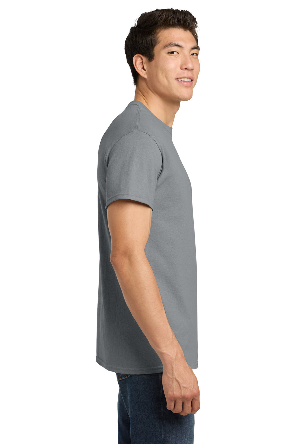 Gildan - Heavy Cotton 100% Cotton T-Shirt. 5000 - Gravel - side