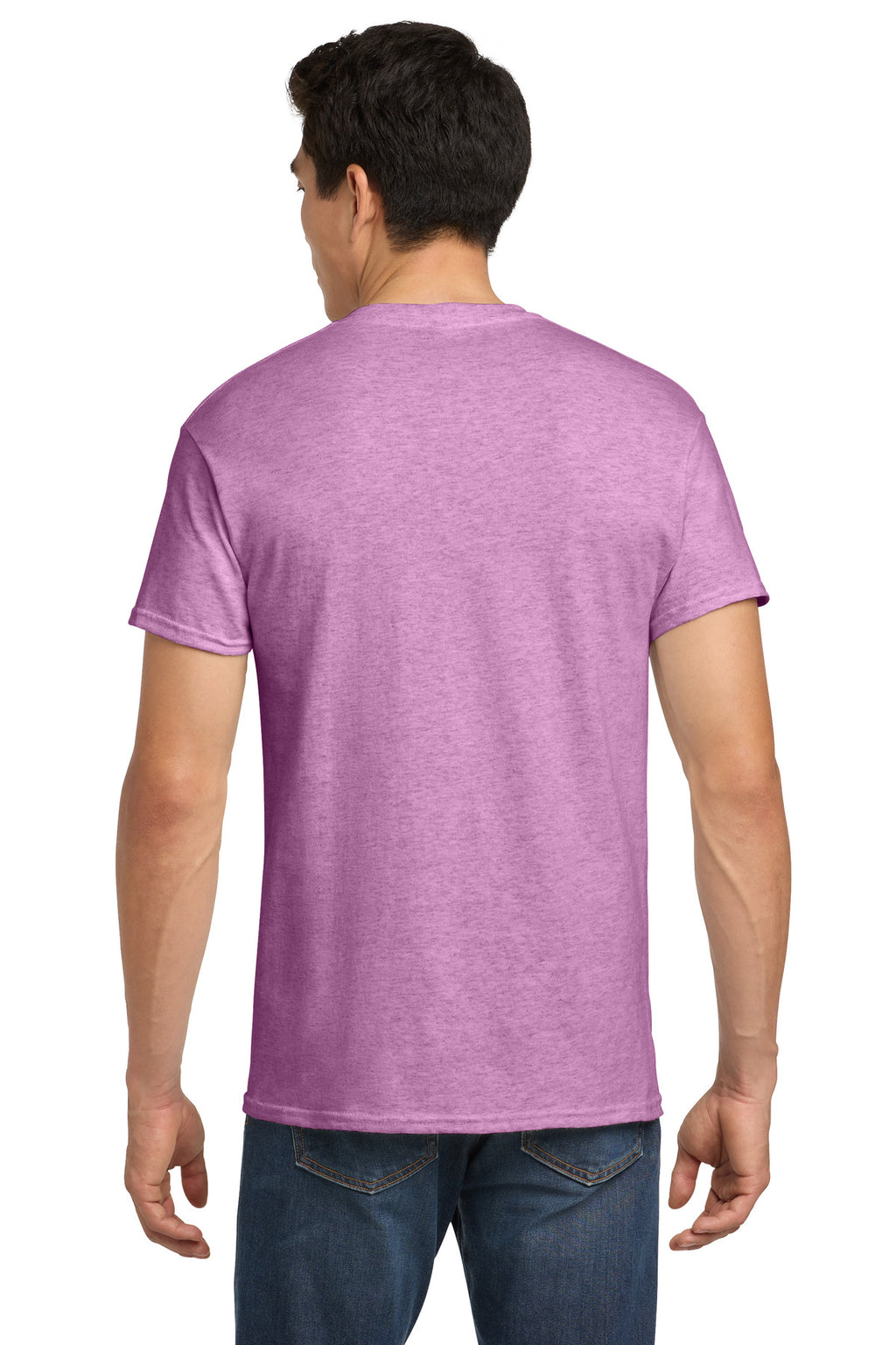 Gildan - Heavy Cotton 100% Cotton T-Shirt. 5000 - Heather Radiant Orchid - back