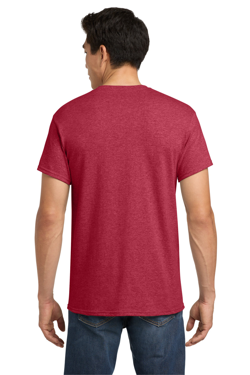Gildan - Heavy Cotton 100% Cotton T-Shirt. 5000 - Heather Red - back