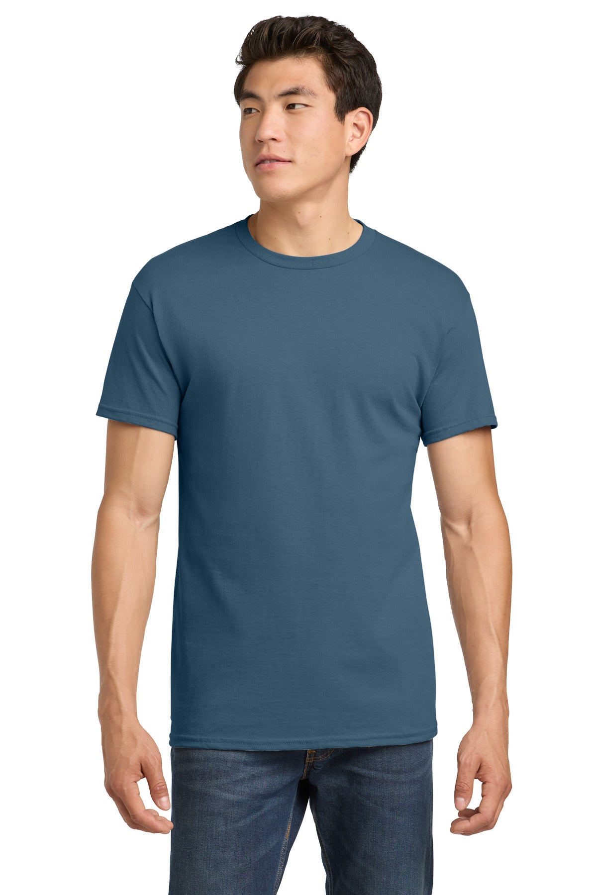 Gildan - Heavy Cotton 100% Cotton T-Shirt. 5000 - Indigo Blue - front