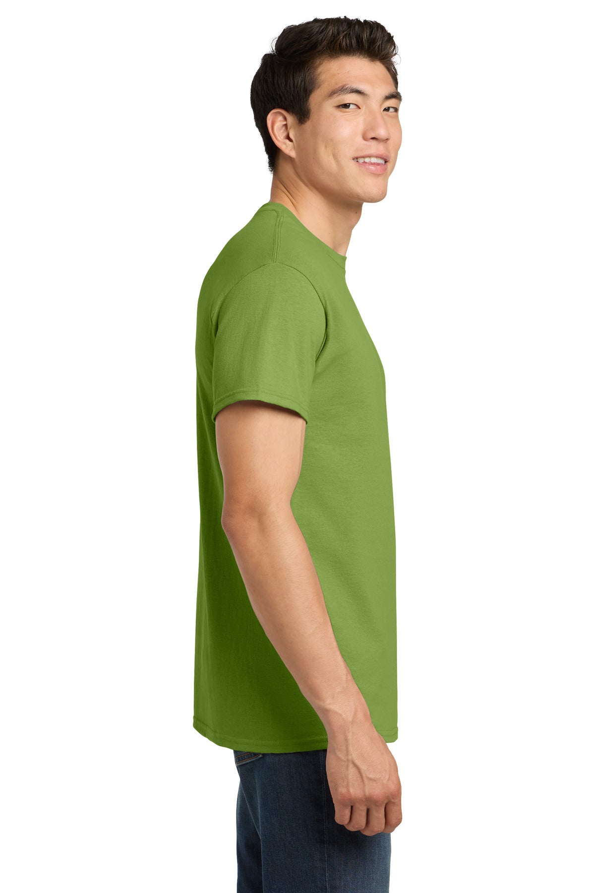 Gildan - Heavy Cotton 100% Cotton T-Shirt. 5000 - Kiwi - side