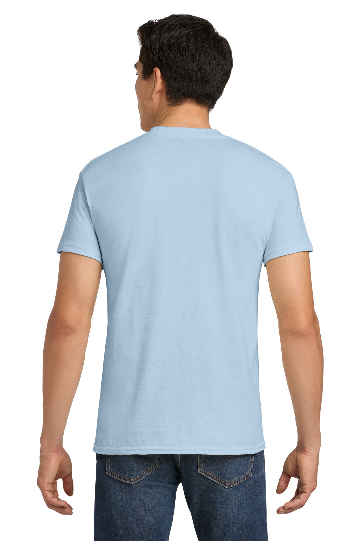 Gildan - Heavy Cotton 100% Cotton T-Shirt. 5000 - Light Blue - back