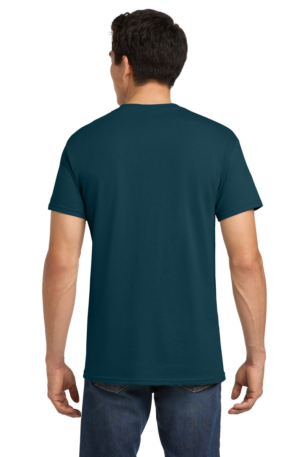Gildan - Heavy Cotton 100% Cotton T-Shirt. 5000 - Midnight - back