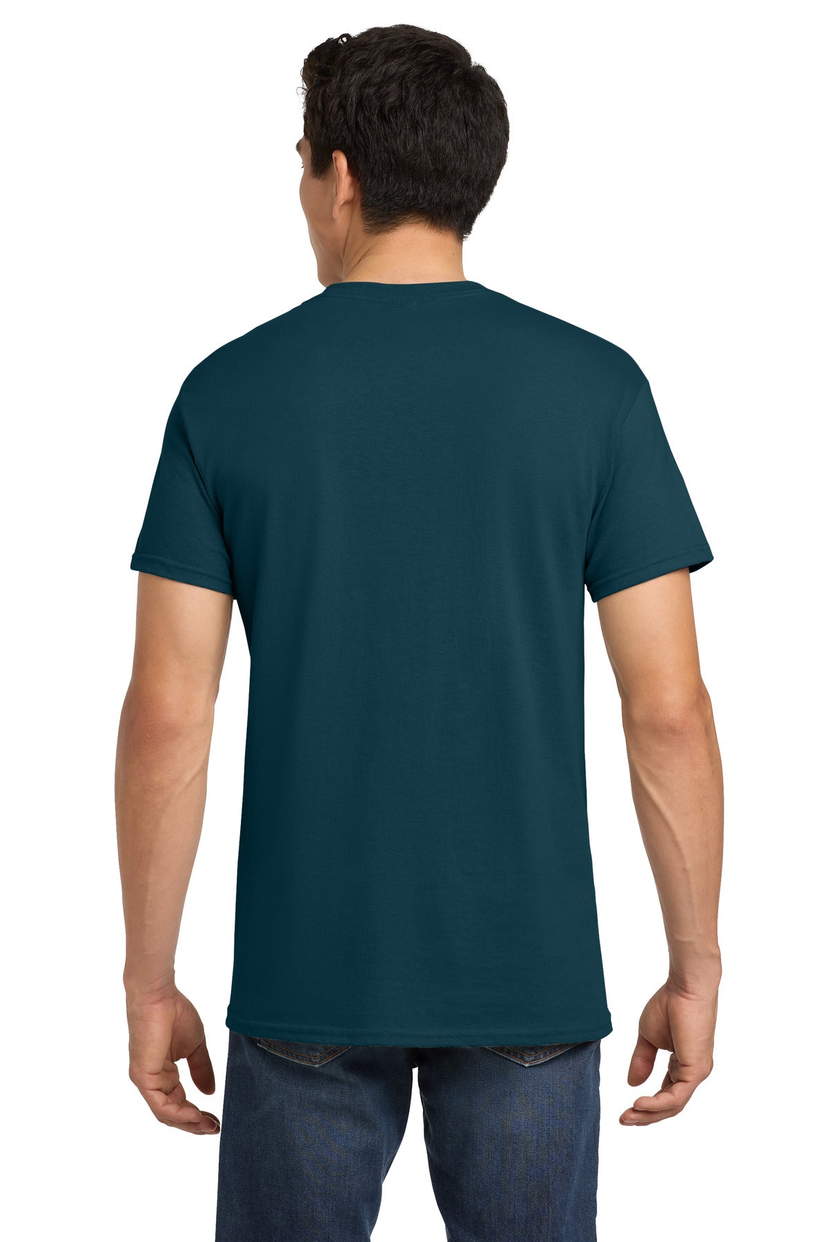 Gildan - Heavy Cotton 100% Cotton T-Shirt. 5000 - Midnight - back