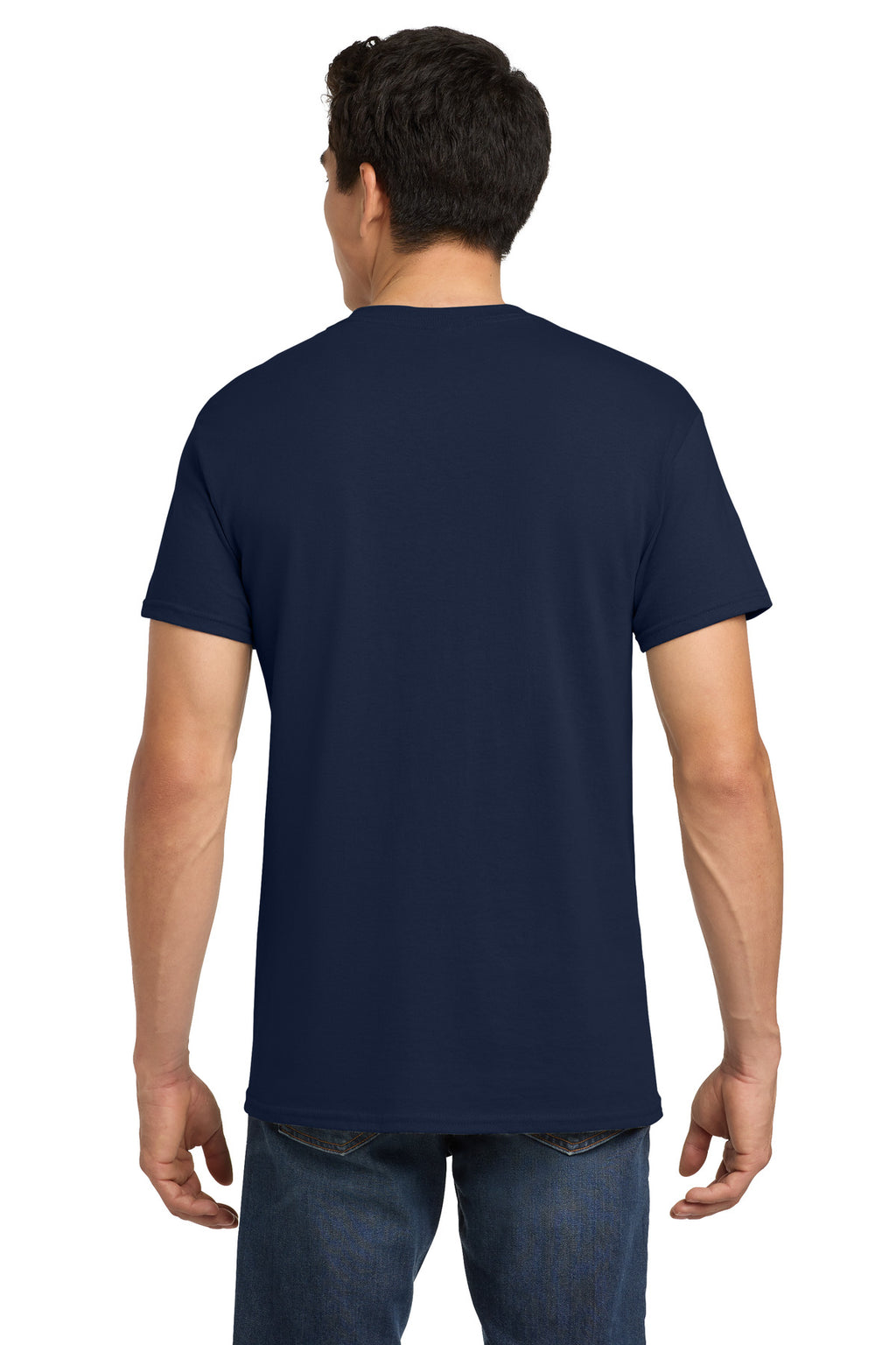 Gildan - Heavy Cotton 100% Cotton T-Shirt. 5000 - Navy - back