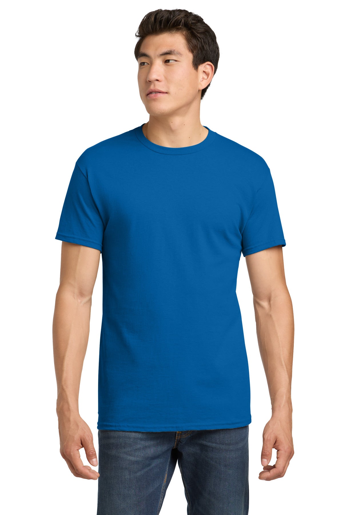 Gildan - Heavy Cotton 100% Cotton T-Shirt. 5000 - Neon Blue - front